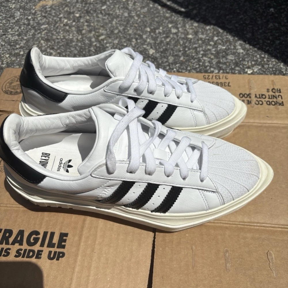 Adidas White and Black Classic Sneakers